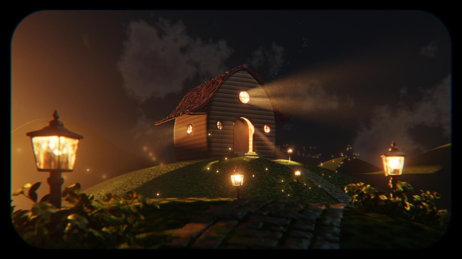 Stylized 3D Scene - Cabin - image 2 - student project
