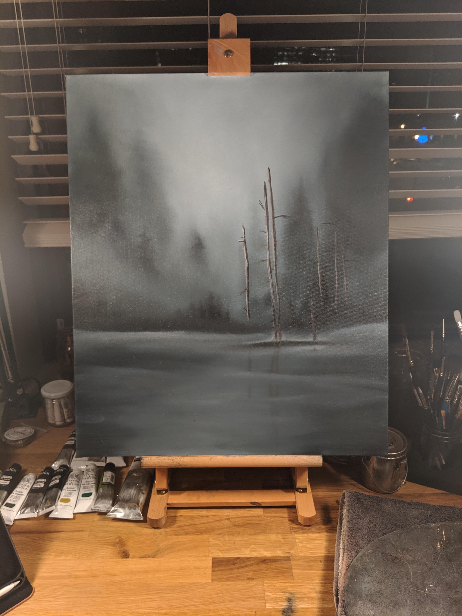 Painting my 'Deepquiet Stillness' - image 5 - student project