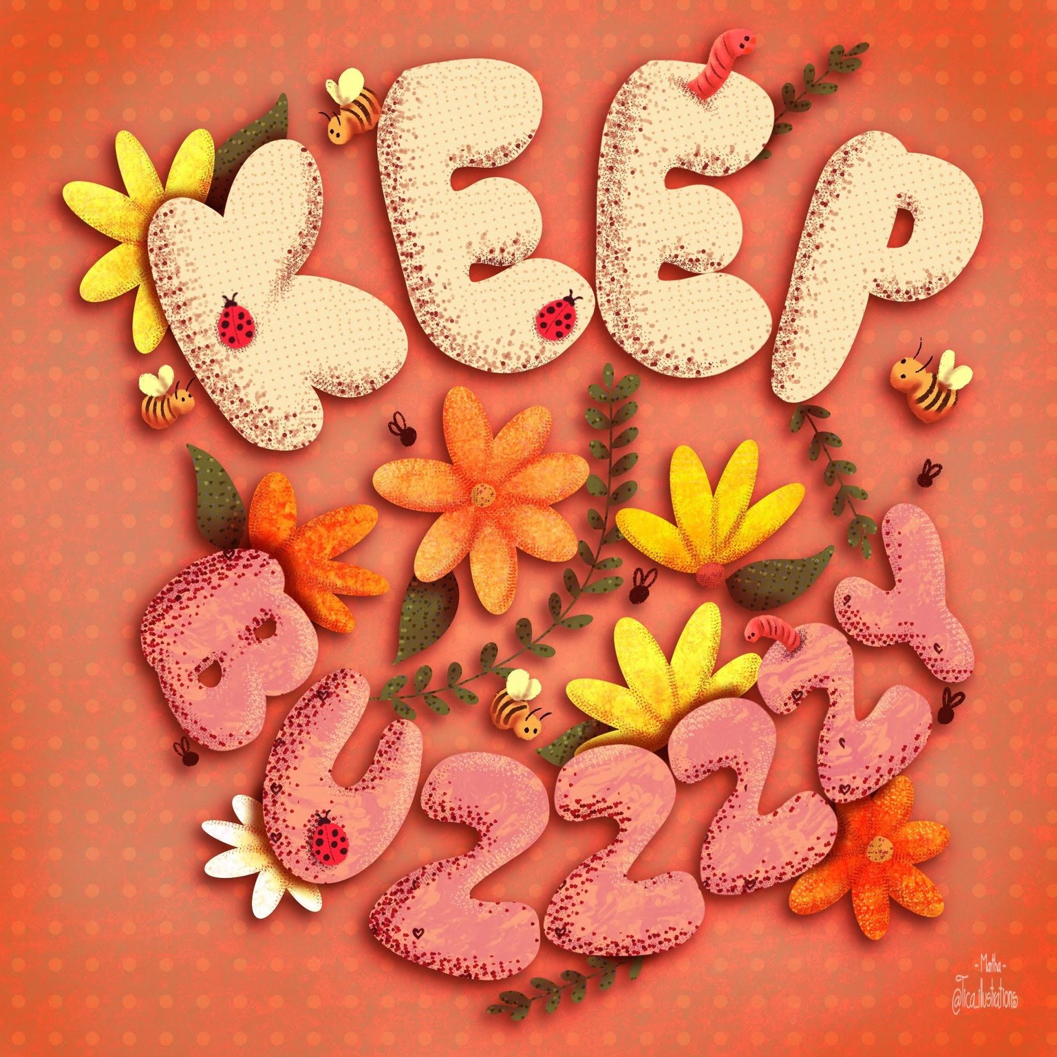 Lettering project with textures - image 1 - student project