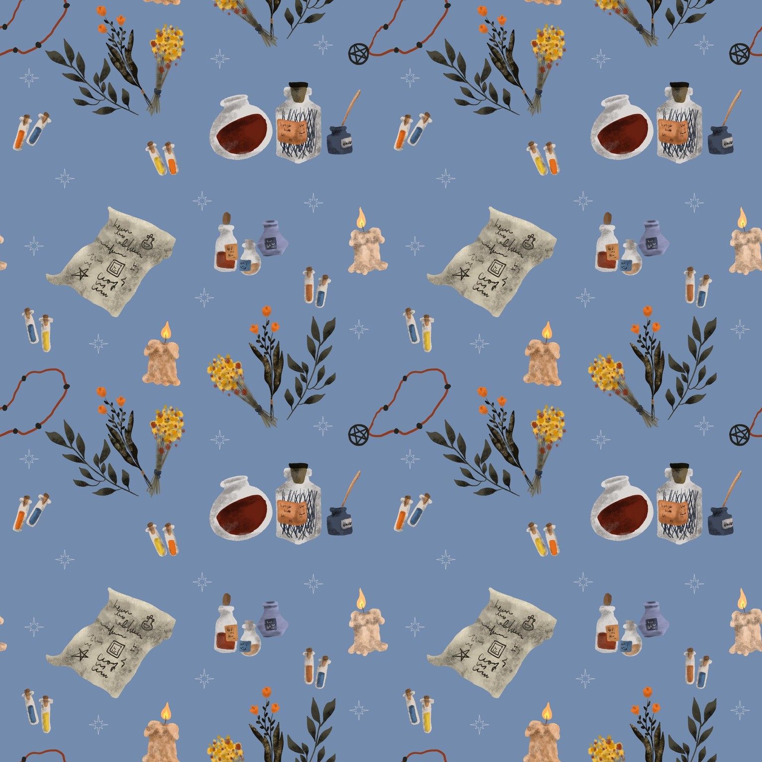 Pattern collection - Witchcraft and shop - image 2 - student project