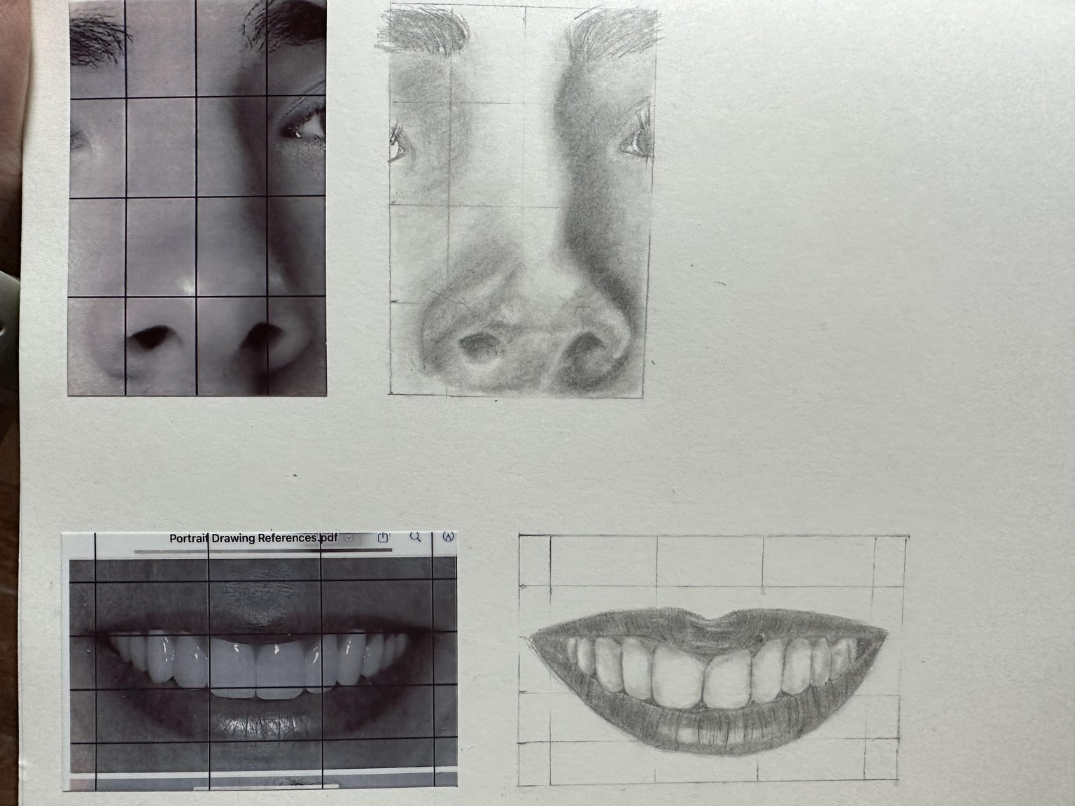 Class notes and final portrait - image 2 - student project