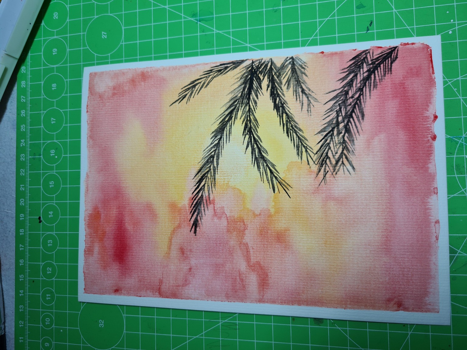 Watercolor Sunsets - image 1 - student project