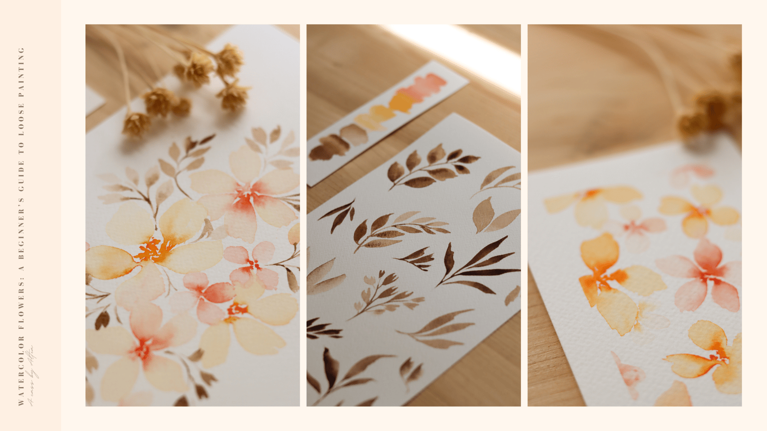 Loose Watercolor Floral Arrangement - image 1 - student project