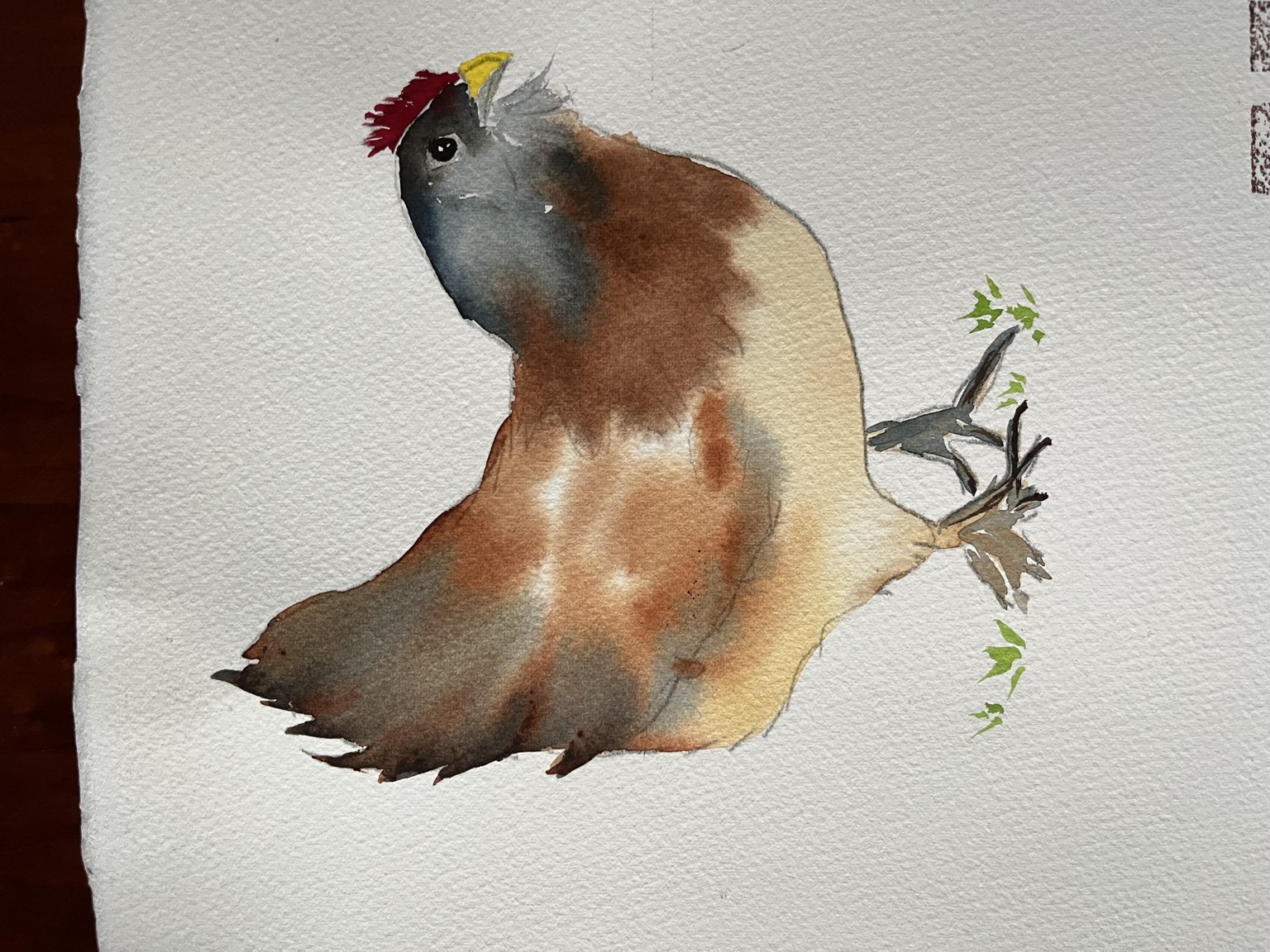 Chicken recital door sign - image 1 - student project