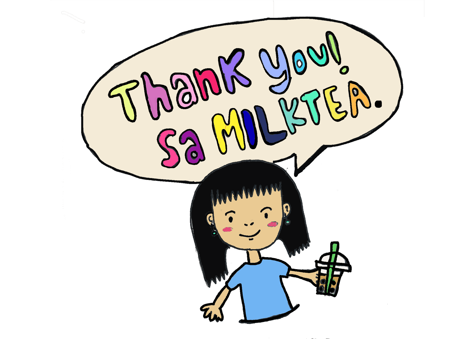 Thank you greeting card for my friend :) - image 1 - student project
