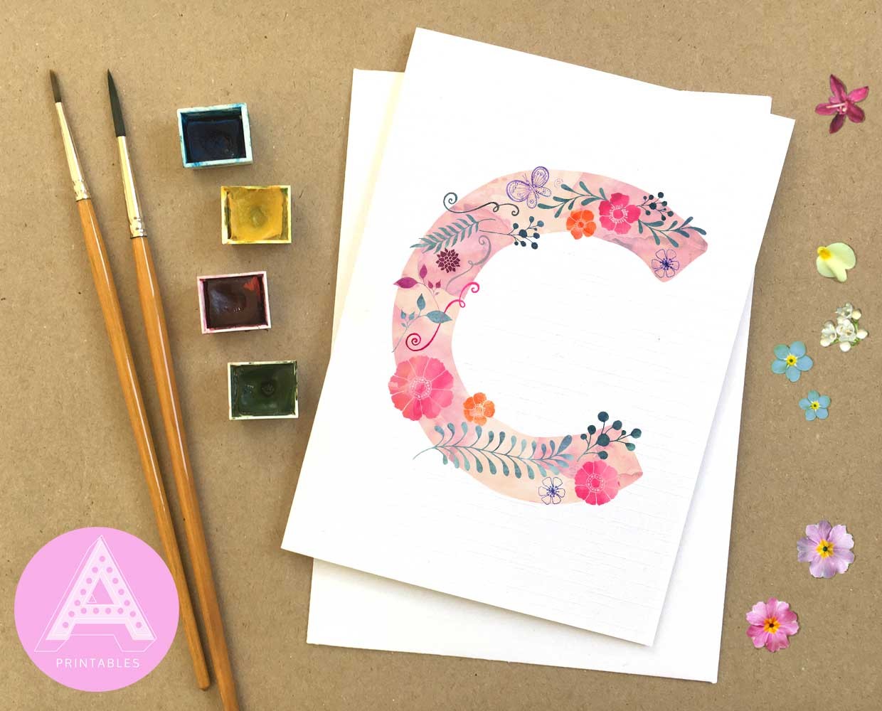 Floral Alphabet - image 1 - student project