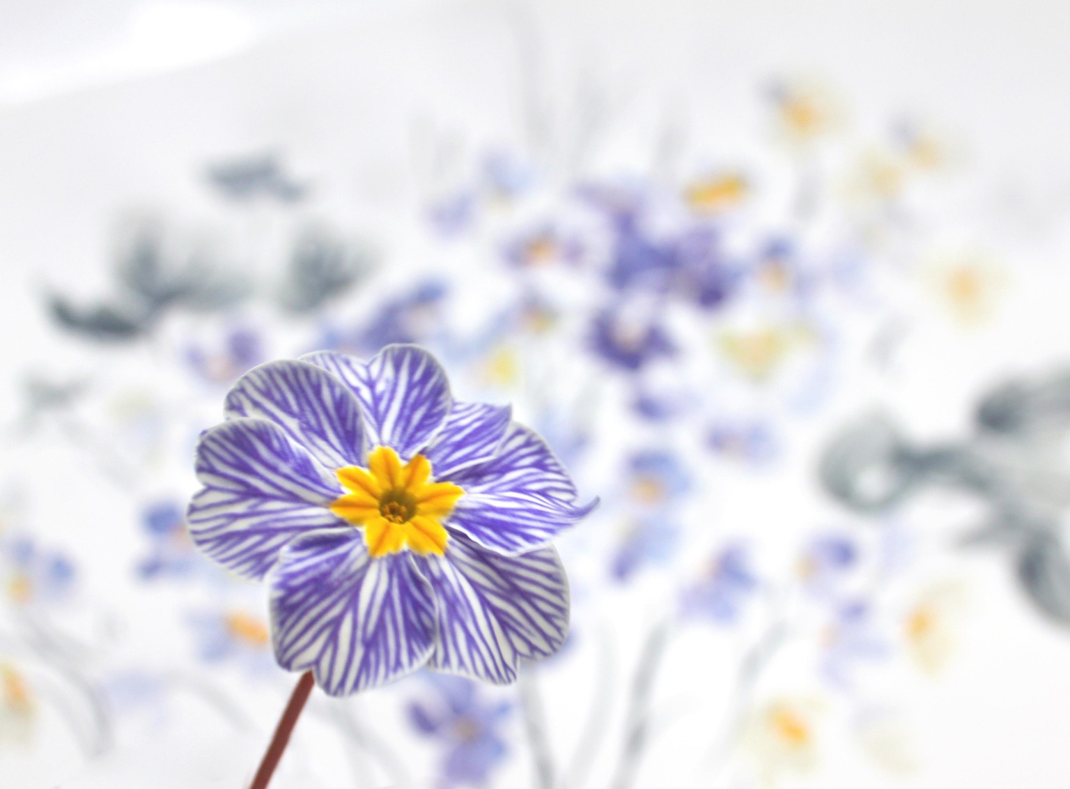 Loose Watercolor Primrose - image 3 - student project
