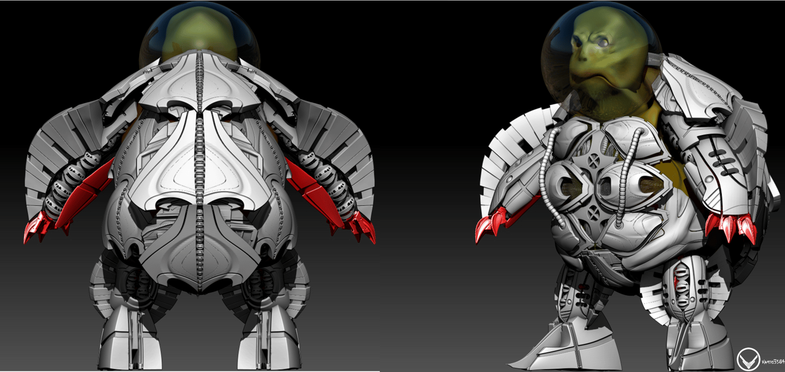 sci fi turtle - image 1 - student project