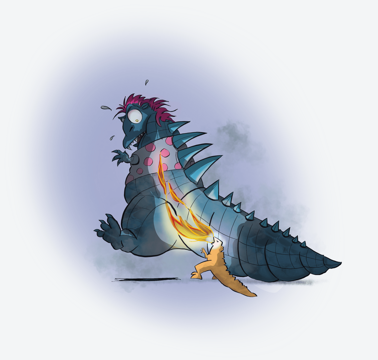 Polka Dot Godzilla - image 1 - student project