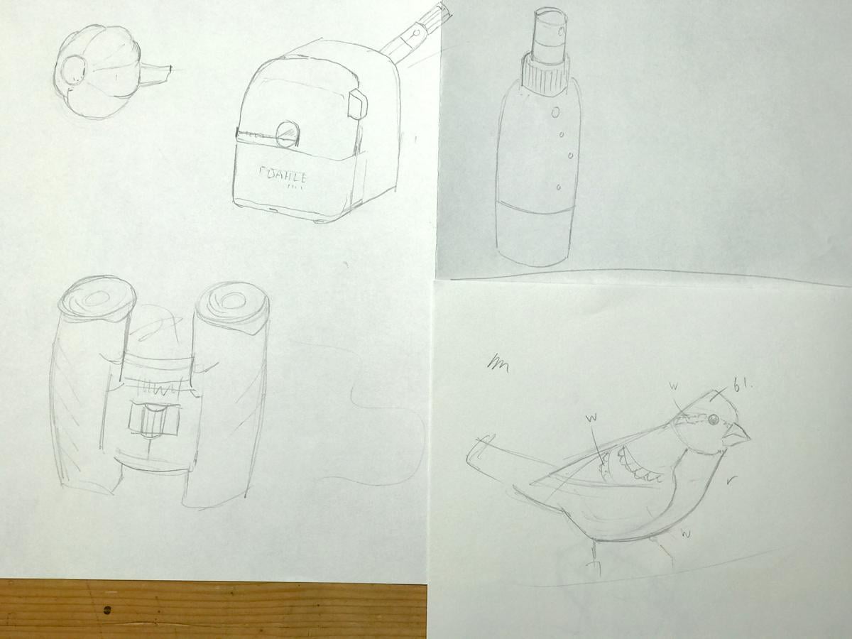 Sketching nature exercises + demos - image 5 - student project