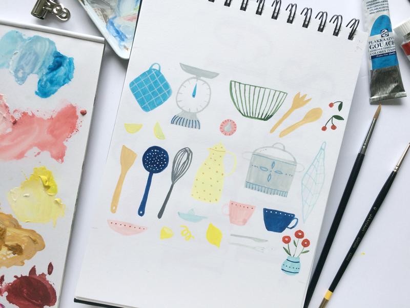 Painting simple objects in gouache - image 2 - student project