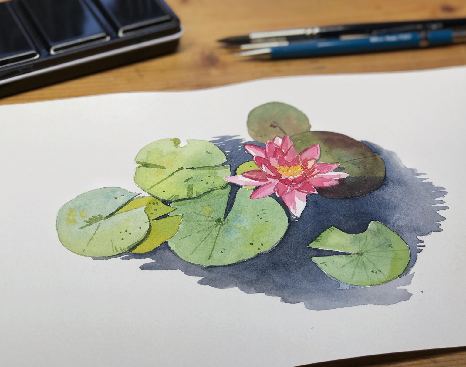 Loose but precise watercolor flowers - image 6 - student project