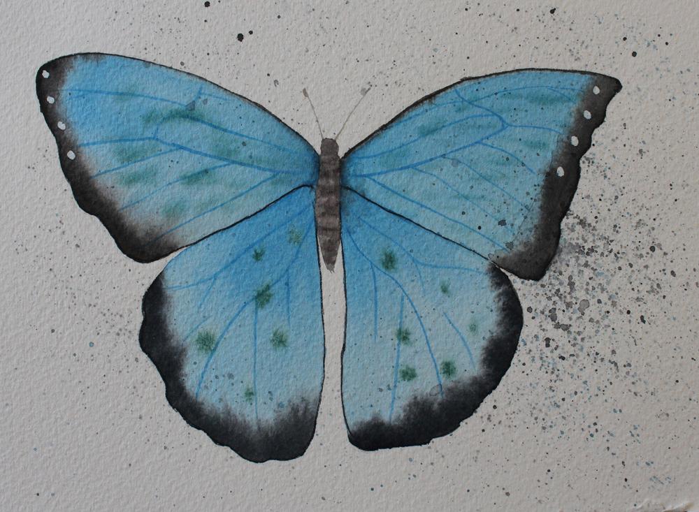 Watercolor Butterflies  - image 2 - student project