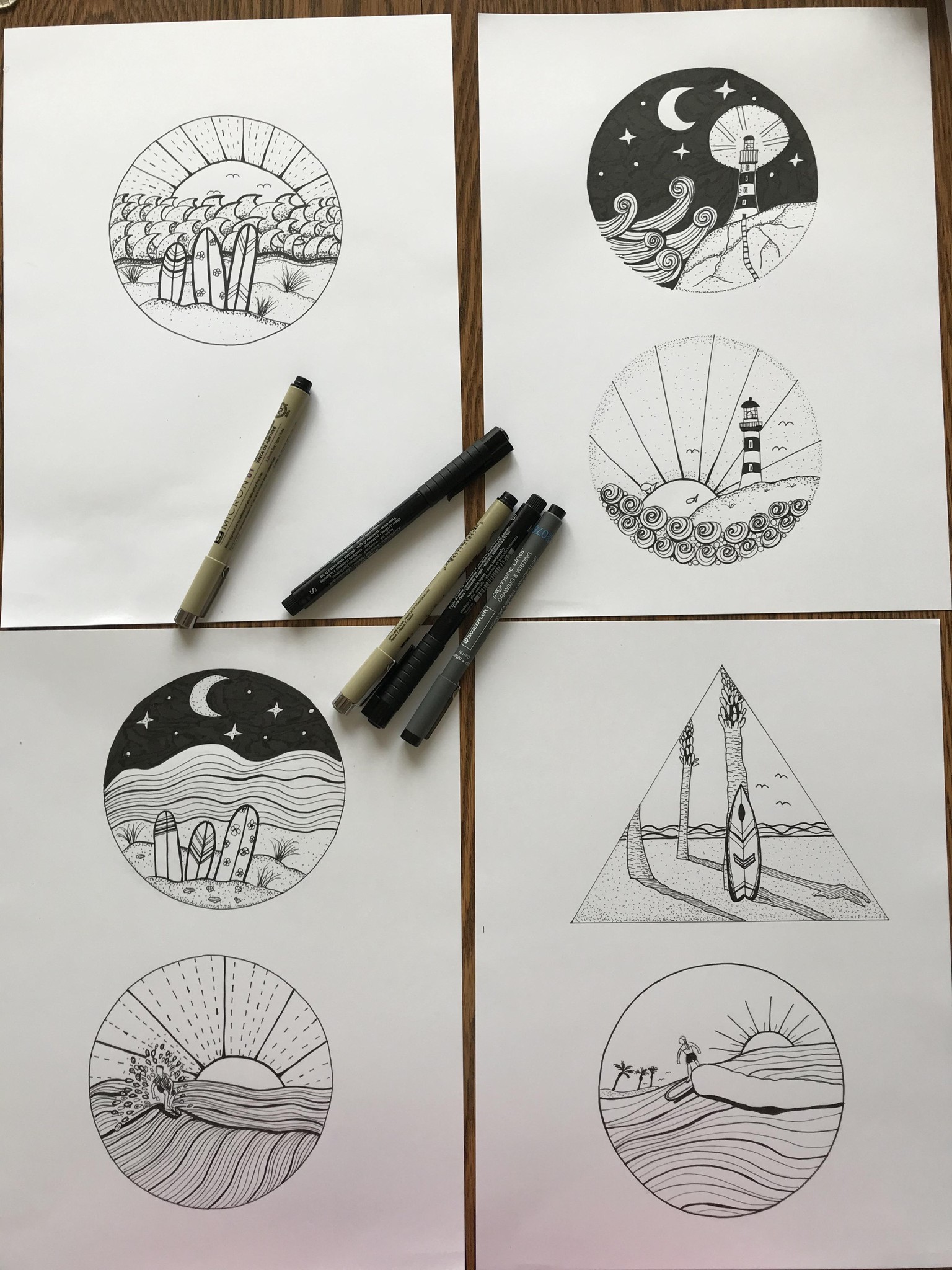 Abstract Ink Landscapes - image 1 - student project