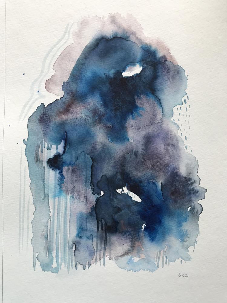 Flowing Watercolor Abstracts - image 6 - student project