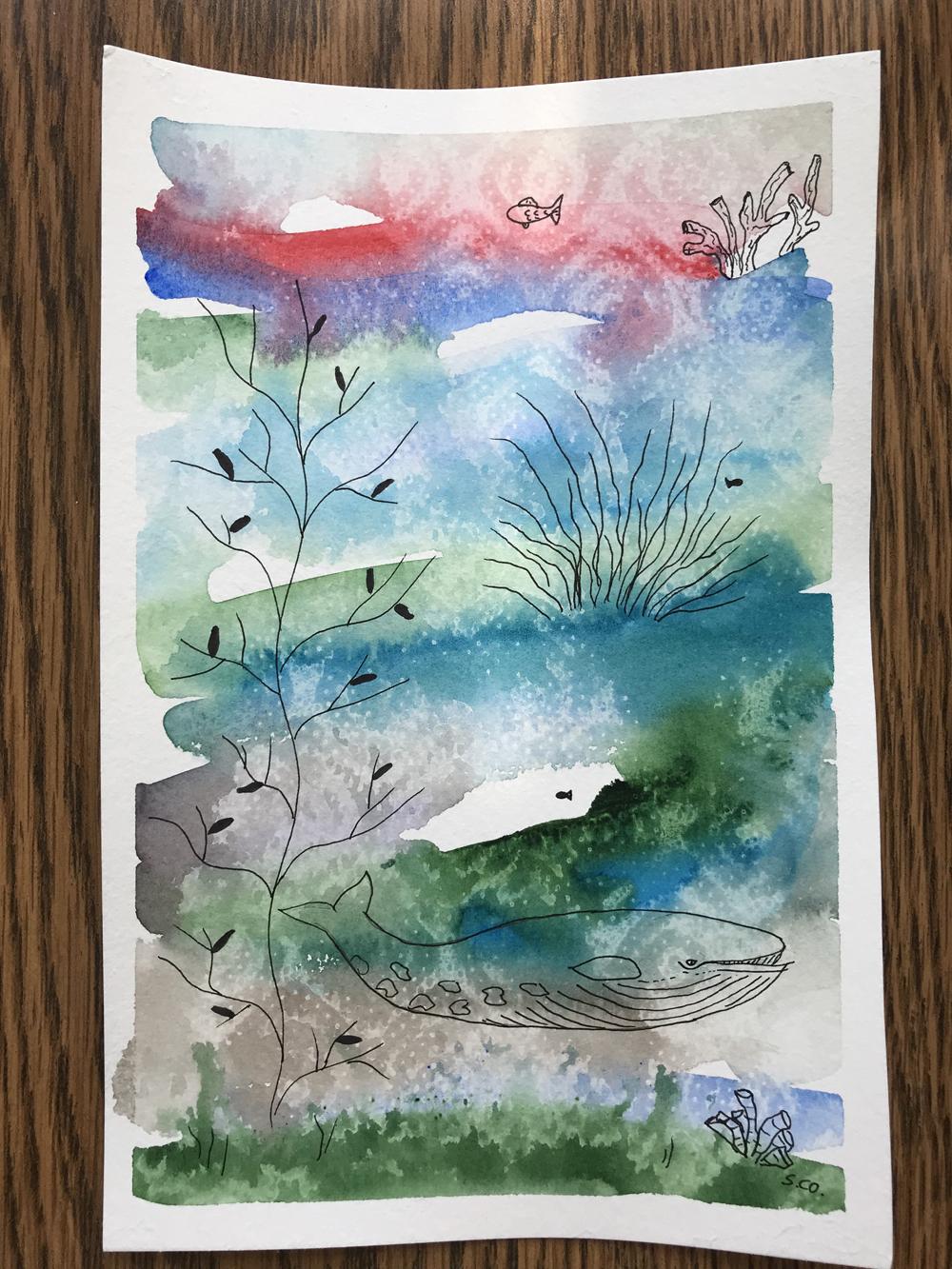 Playing around with Watercolor Textures - image 3 - student project