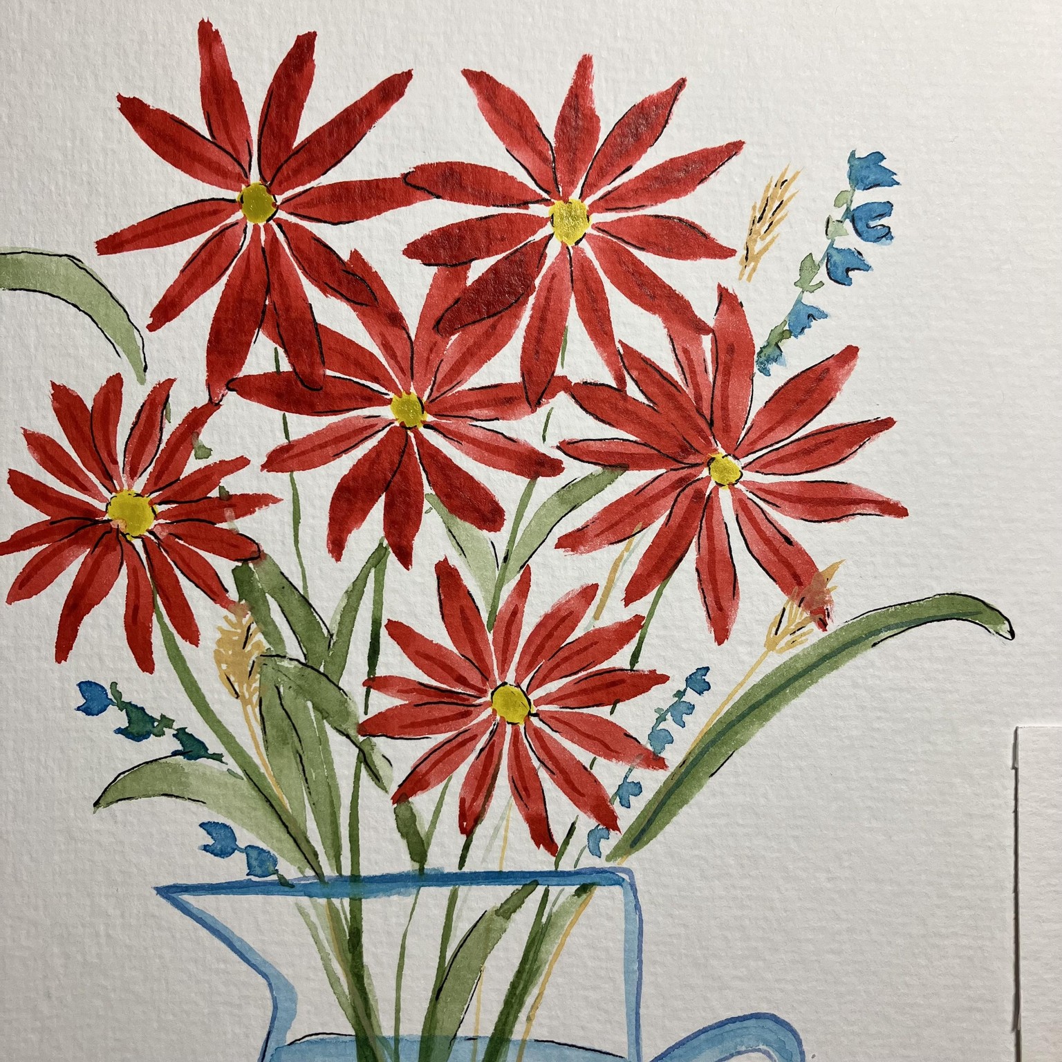 Whimsical Watercolor Flower Bouquets - image 7 - student project