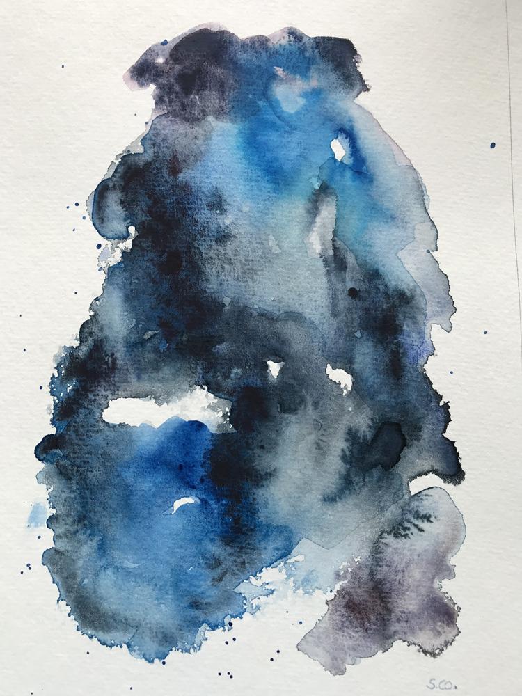 Flowing Watercolor Abstracts - image 5 - student project