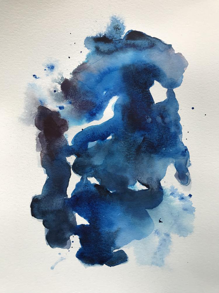 Flowing Watercolor Abstracts - image 3 - student project