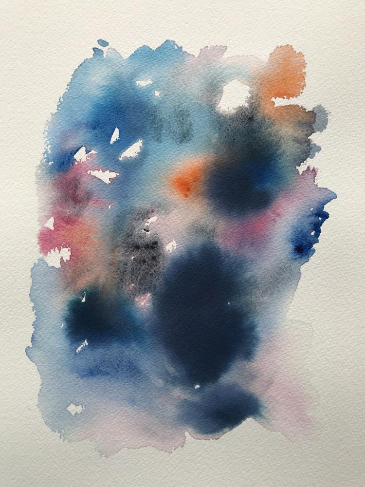 Flowing Watercolor Abstracts - image 4 - student project