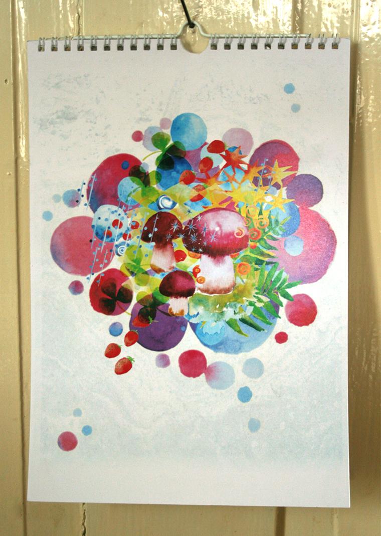 Watercolour calendar - image 13 - student project