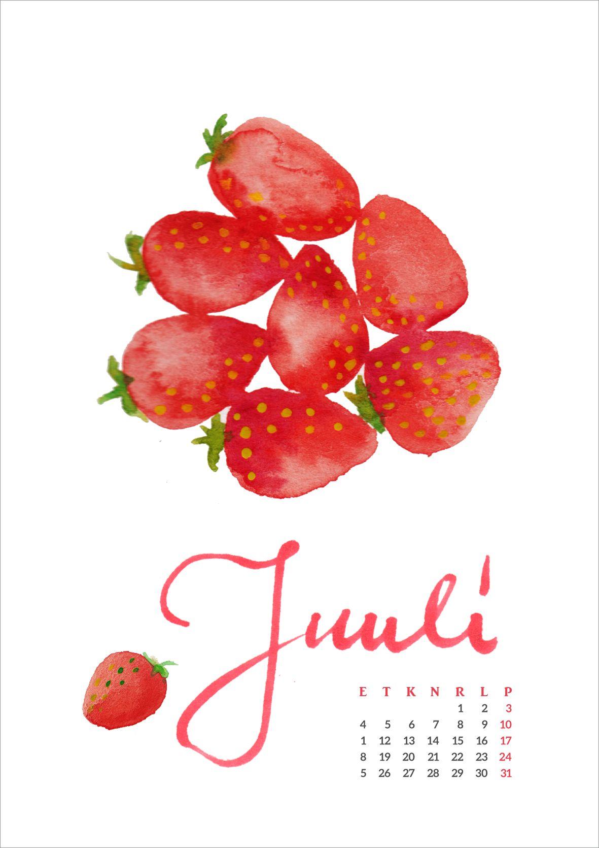 Watercolour calendar - image 7 - student project