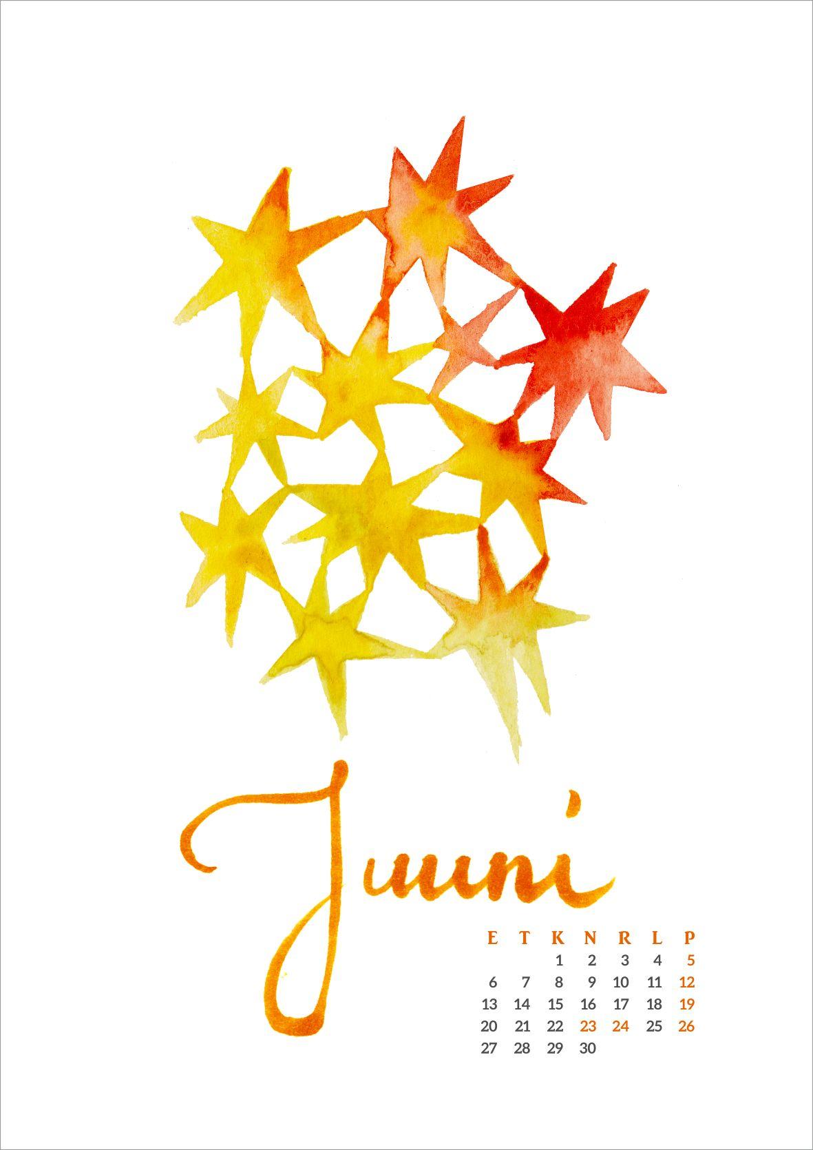 Watercolour calendar - image 6 - student project