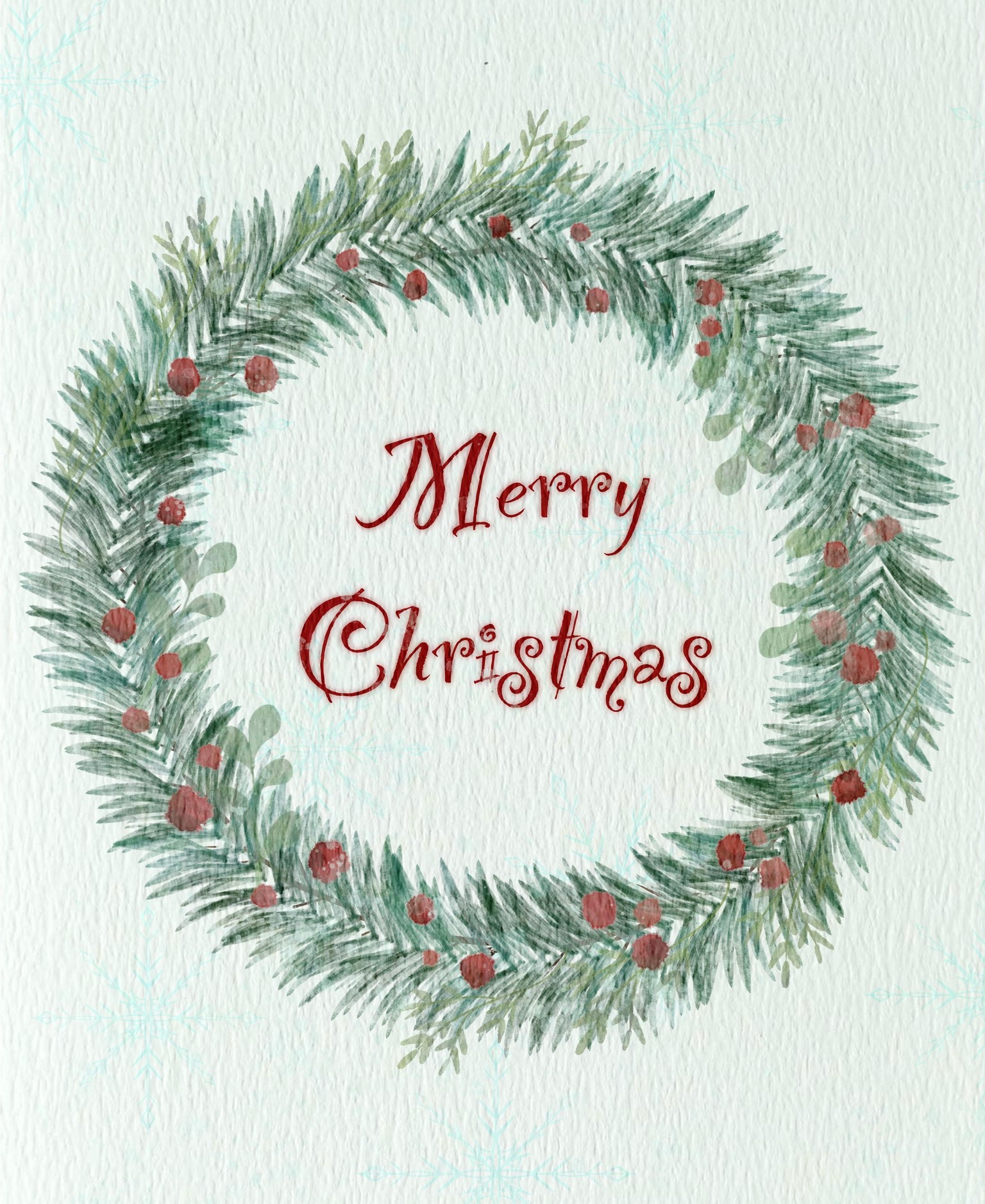 Watercolour Christmas Cards - image 2 - student project