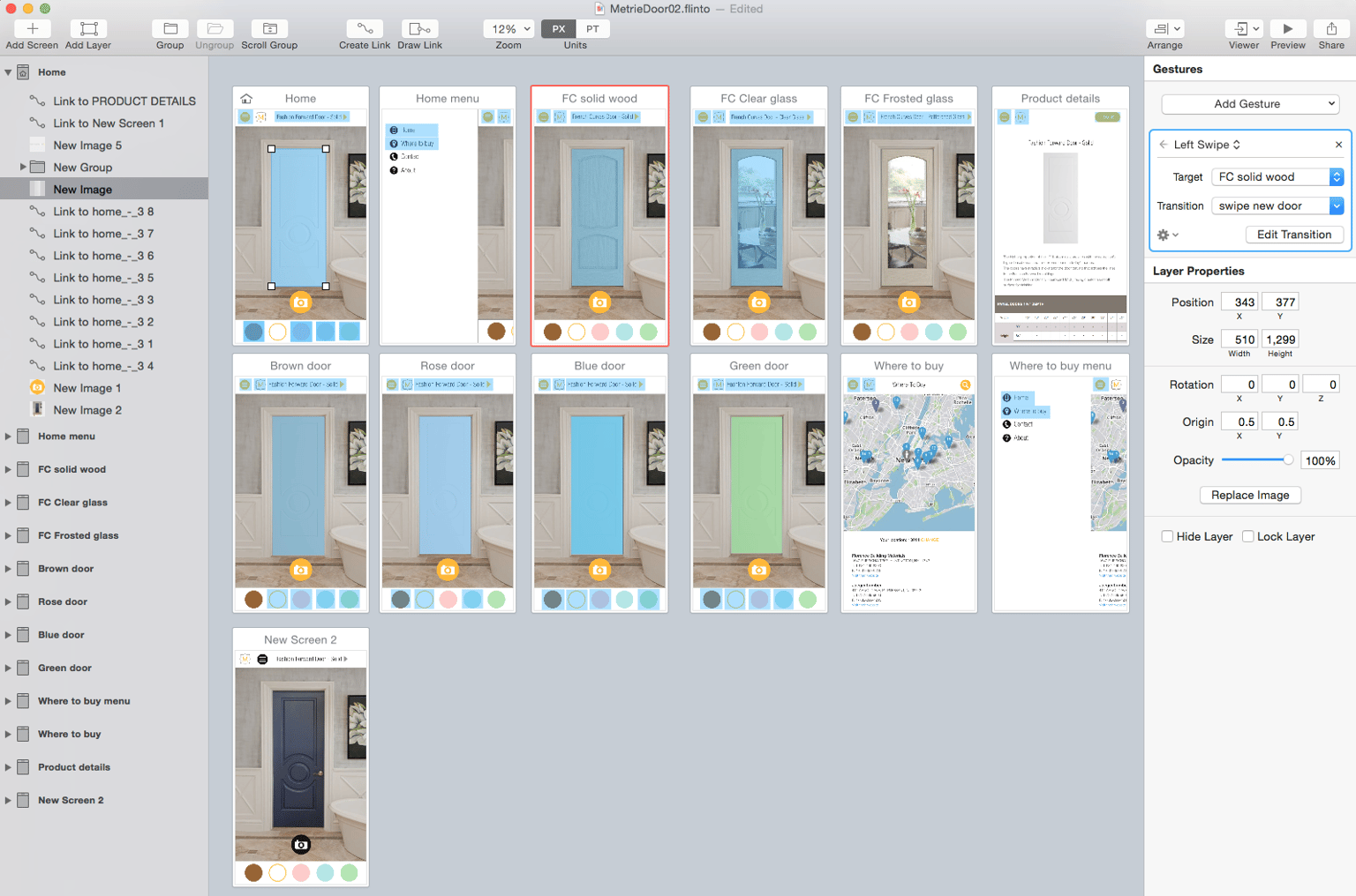 Metrie Door App - image 6 - student project