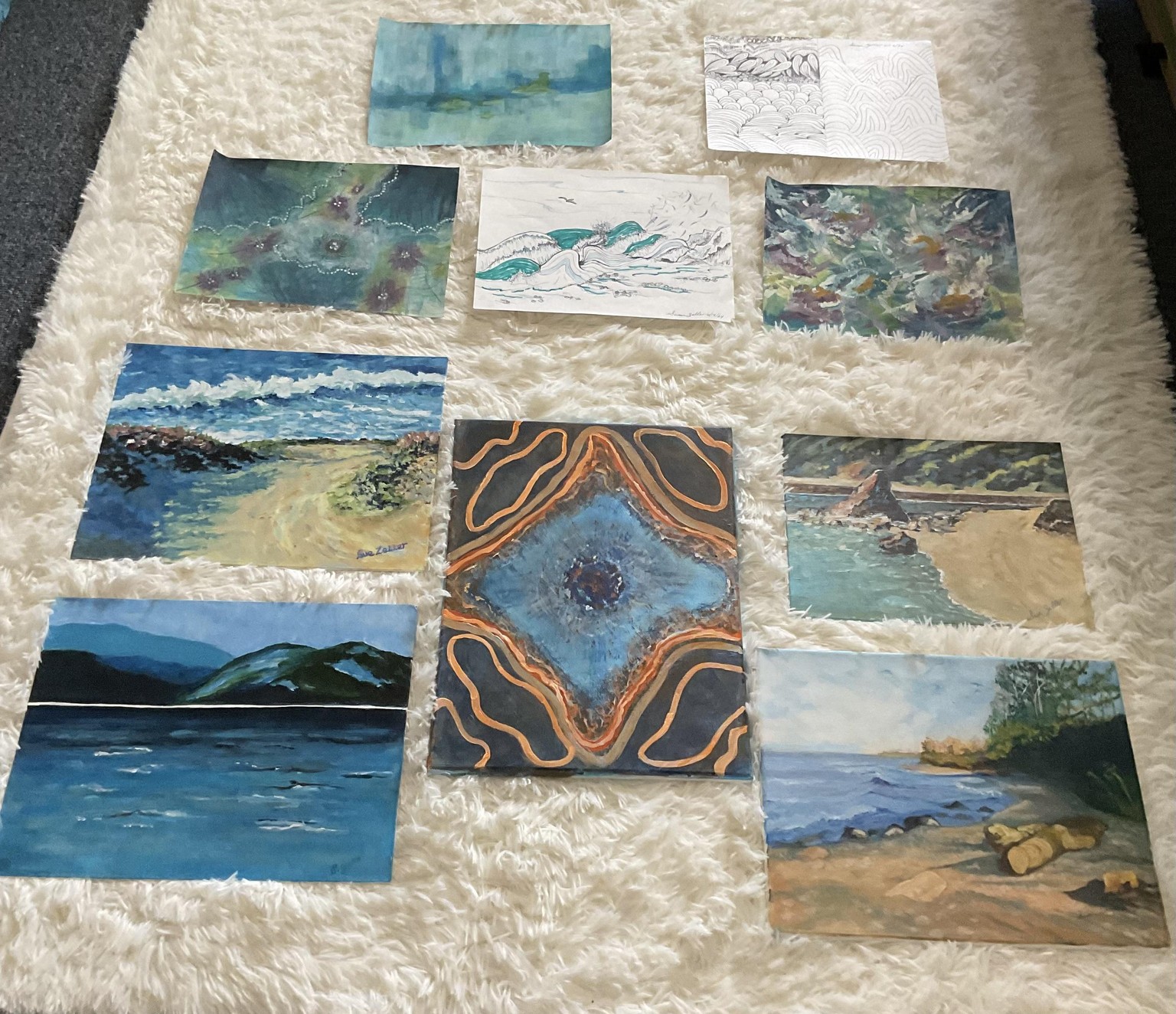 Creating High Demand Wall Art…Originals by Susan Zeller. .2 separate groups - image 1 - student project