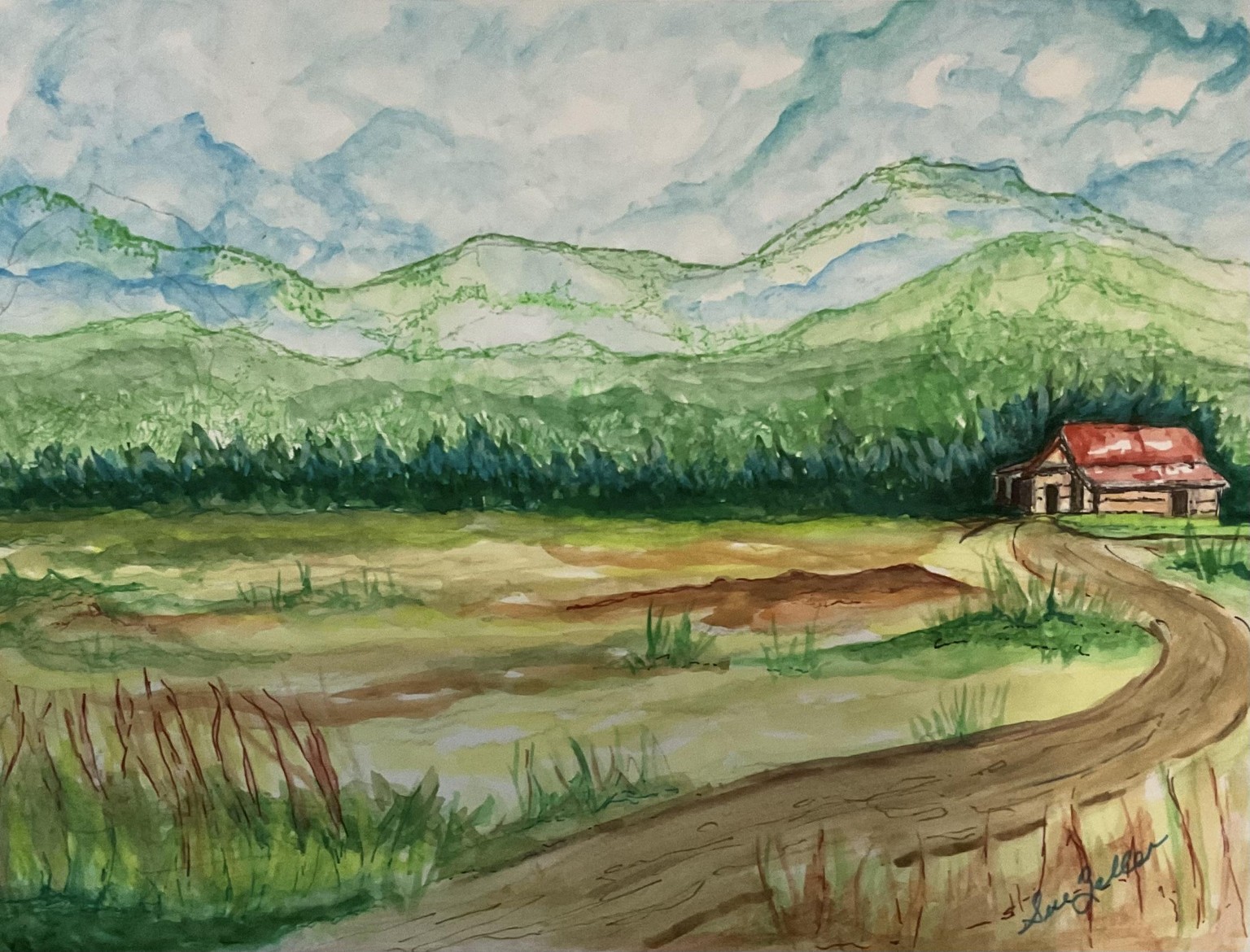 Expressive Horizons: Creative Watercolor for Sky and Landscapes - image 1 - student project
