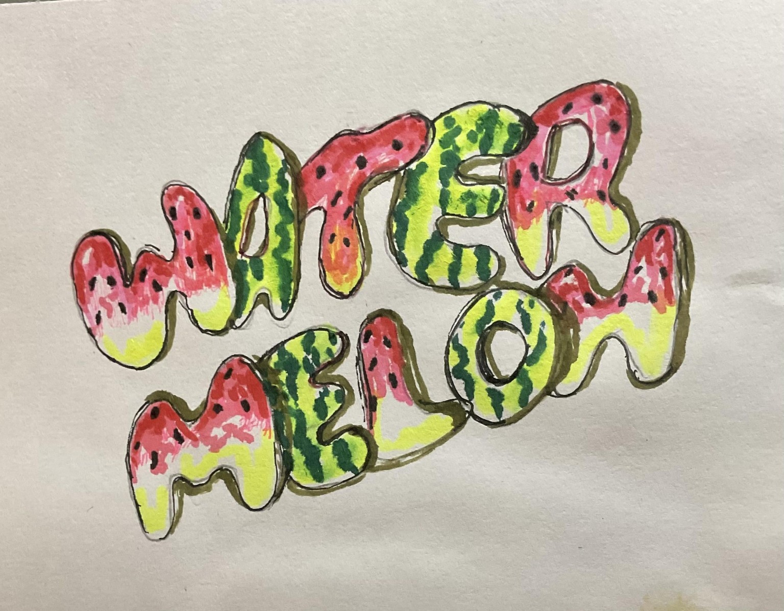 Design Fruit Inspired-Letters With Pen Brush - image 1 - student project