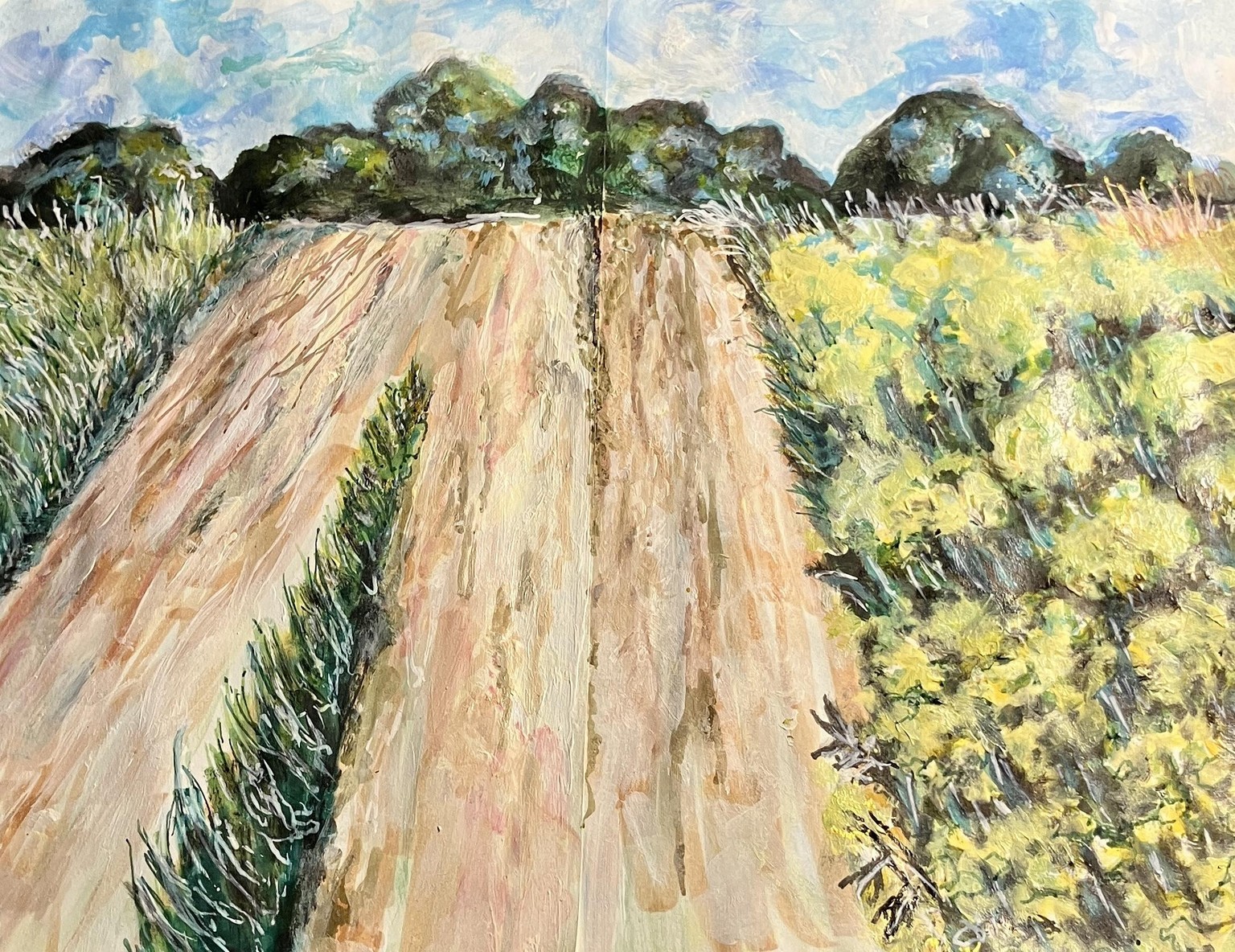 Easy Landscapes: Mixed Media Fun - image 1 - student project