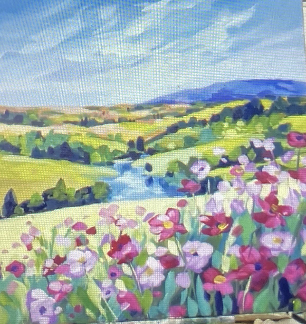 Paint a Loose Landscape in Acrylic - image 2 - student project