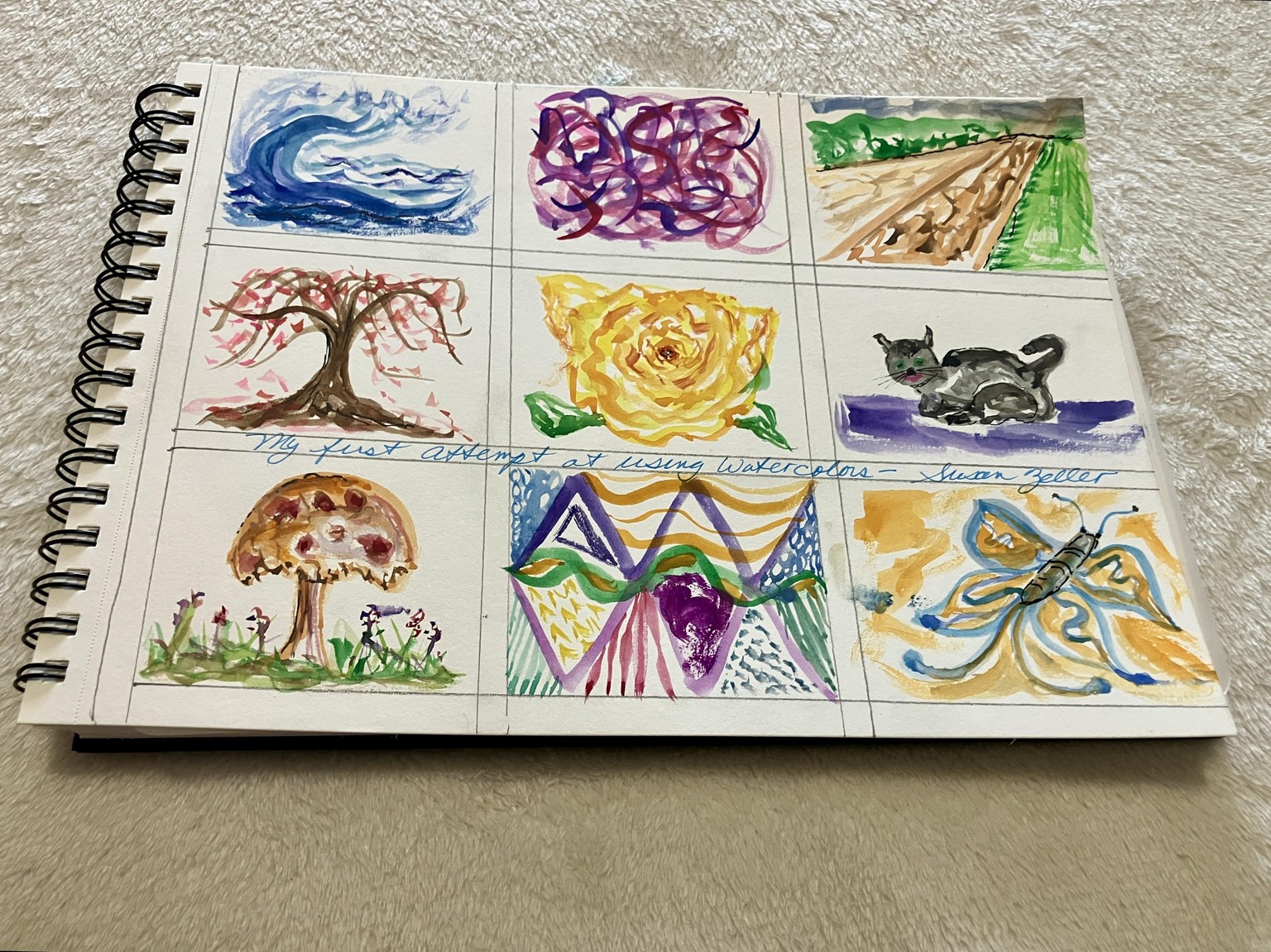 My first attempt at doing watercolors…Mini Masterpieces - image 1 - student project