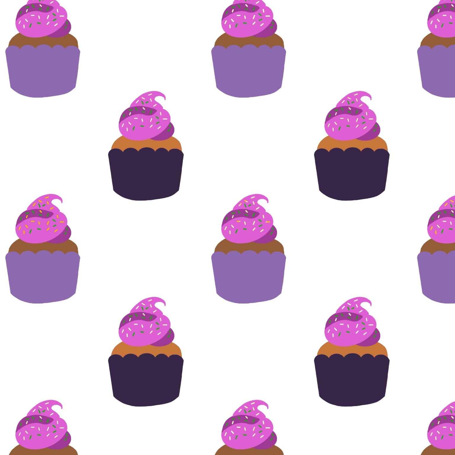 Autumn Cupcakes Pattern - image 2 - student project