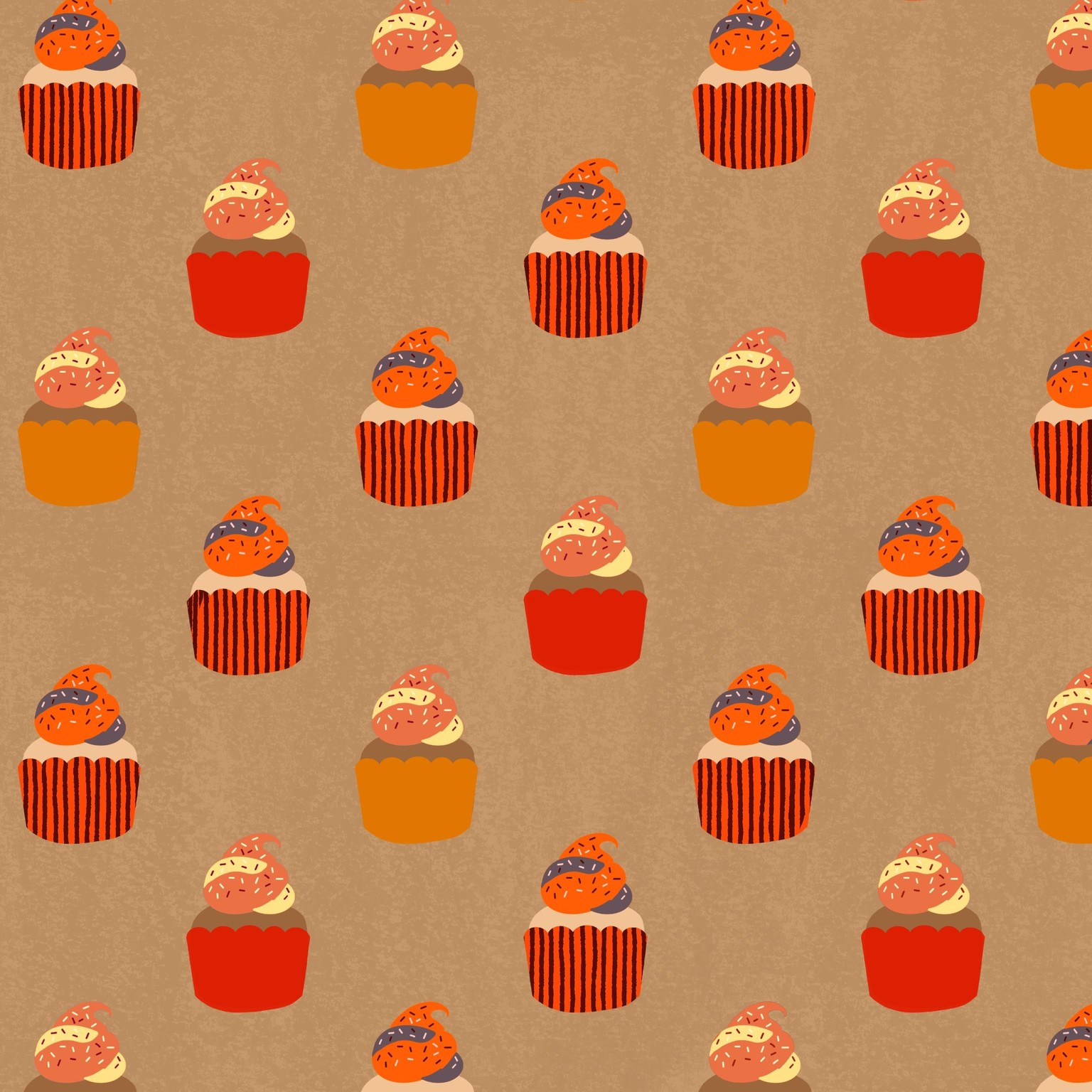 Autumn Cupcakes Pattern - image 1 - student project