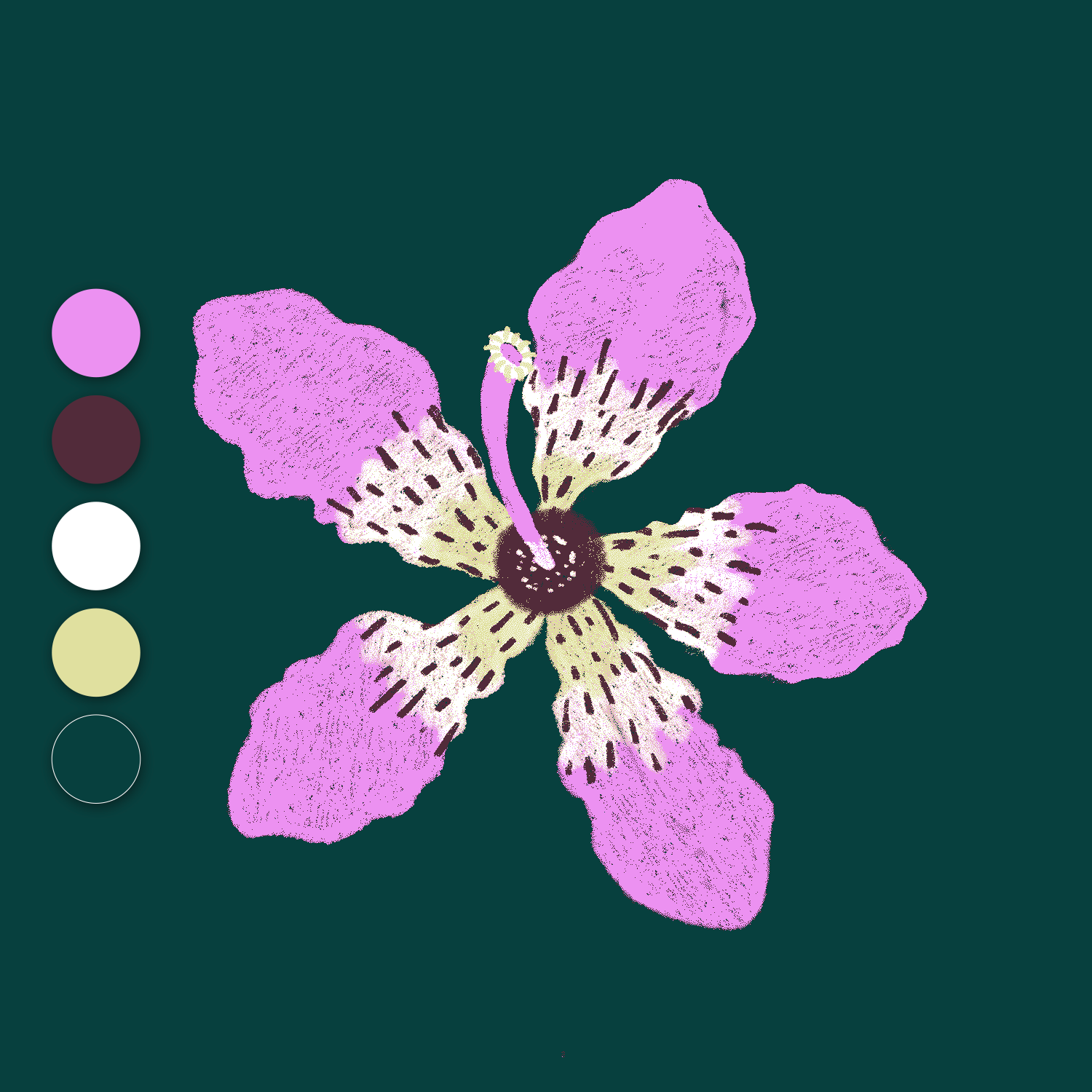 Color separation for procreate motive - image 1 - student project
