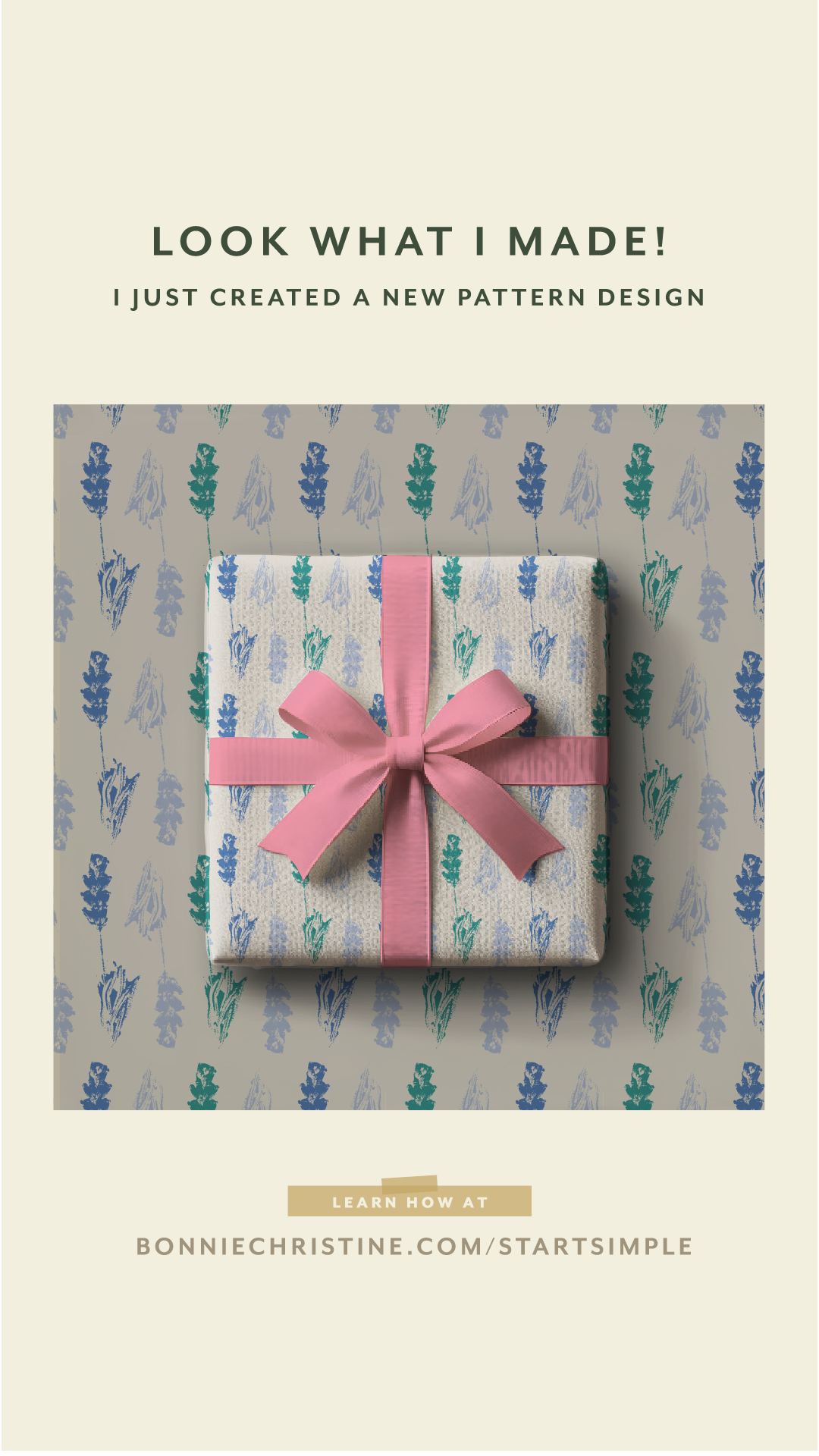 Daisies and Lavender Gift Wrap Designs and Mockups - image 3 - student project