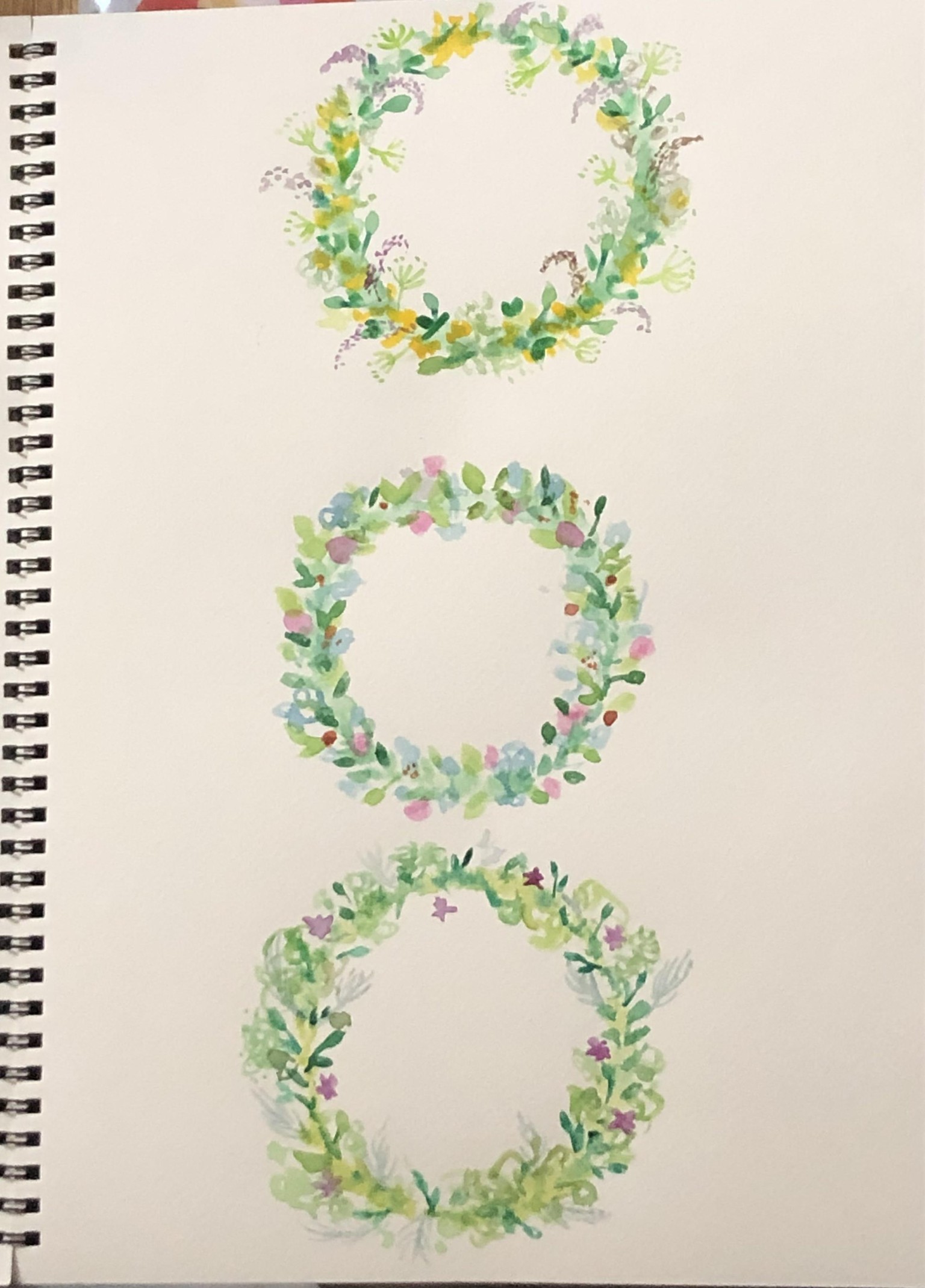 color and shape play and wreaths - image 3 - student project