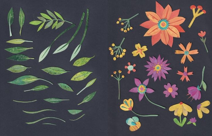 Paper Cut Flowers - image 1 - student project