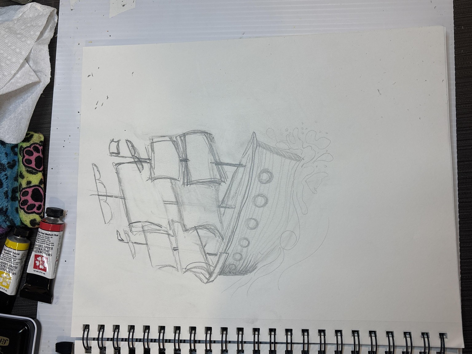 Ship drawing - image 1 - student project