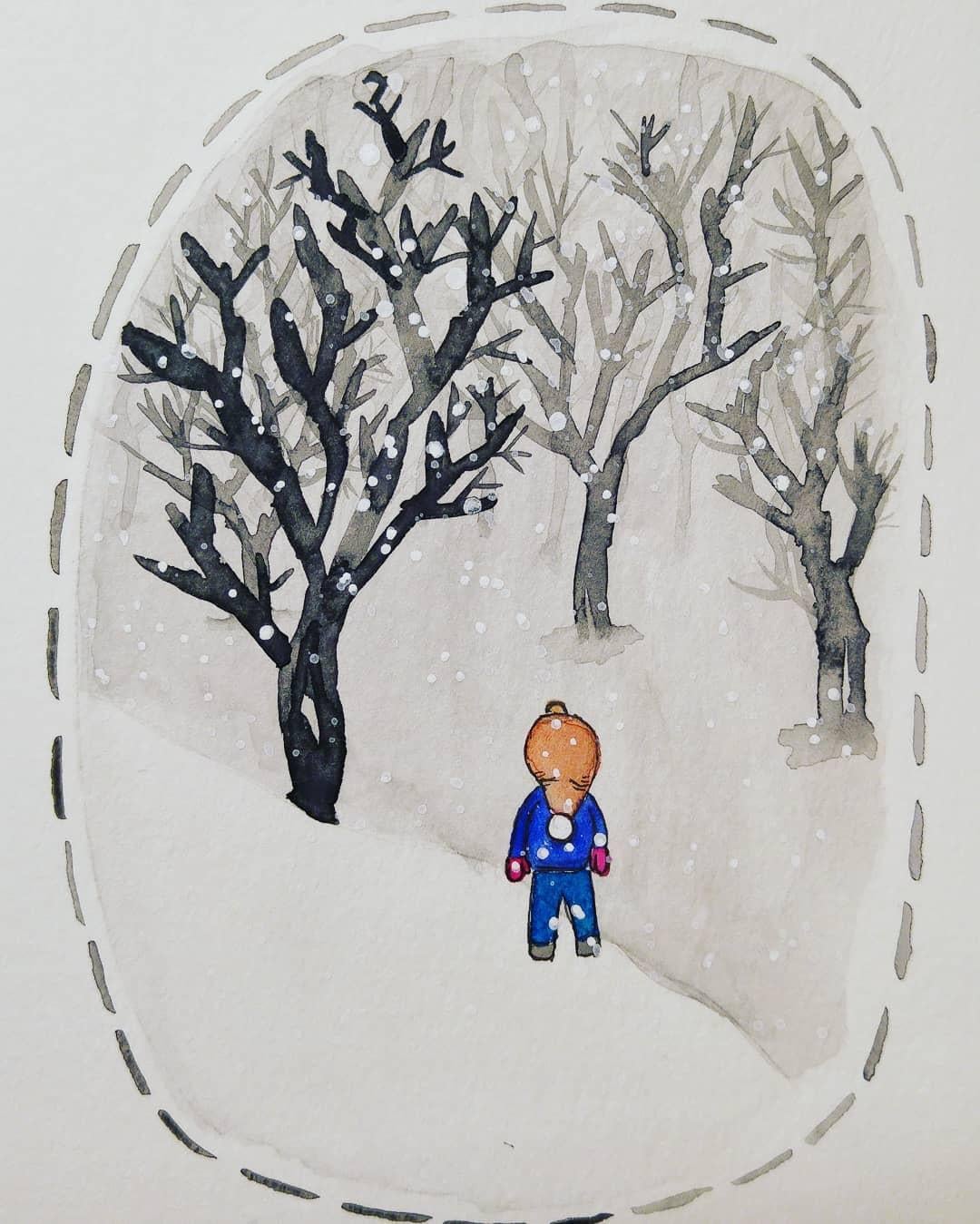 Watching the snow fall - image 1 - student project