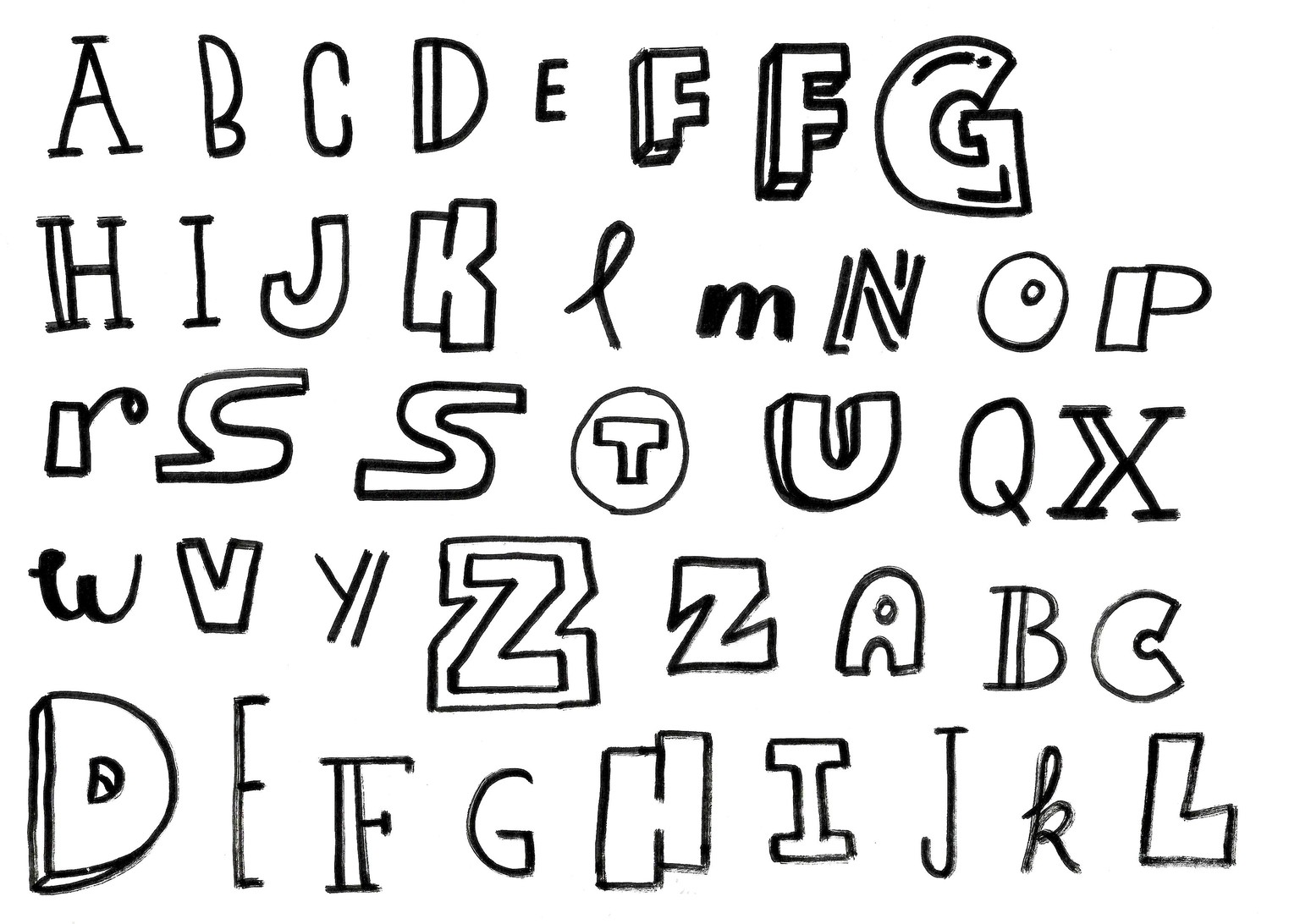 Everyone Can Draw Letters Like Me =) - image 49 - student project