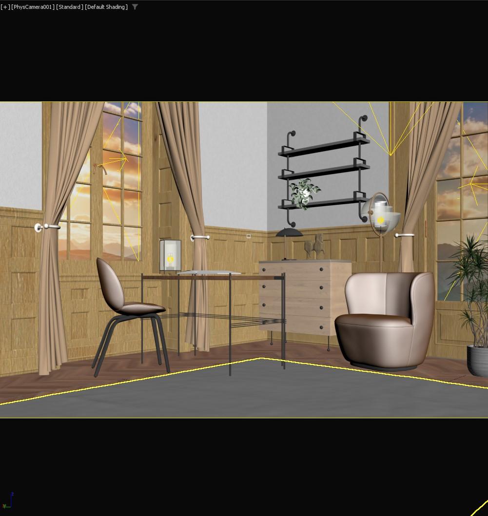 Interior Room Render - image 2 - student project