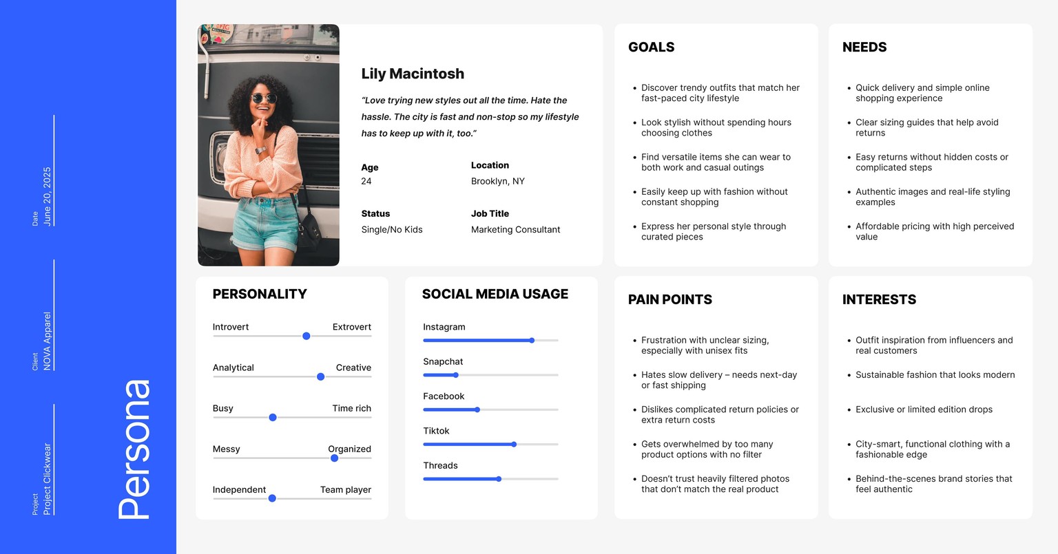 Lily Macintosh - User Persona - image 1 - student project