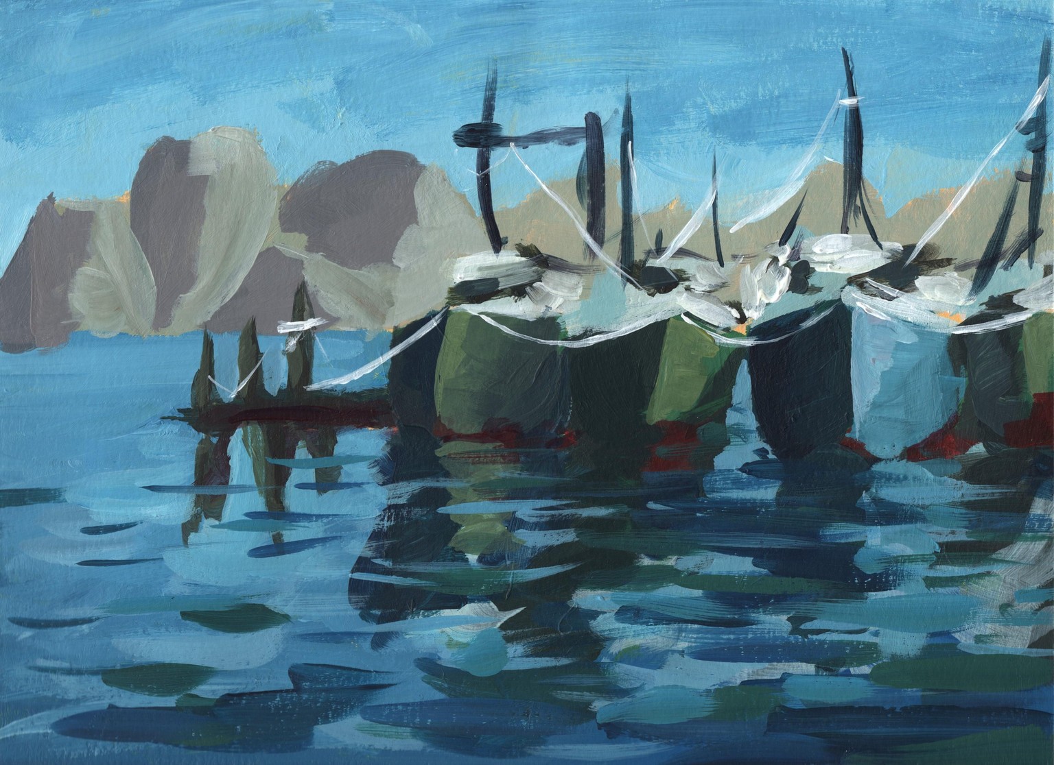Abstract Acrylic Boats - image 1 - student project