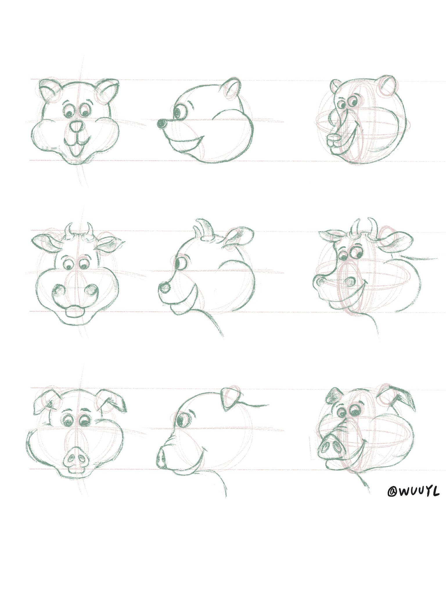 animal heads - image 1 - student project