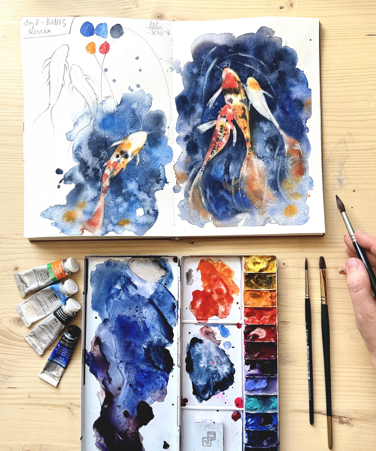 7 day watercolor challenge - My project - image 7 - student project