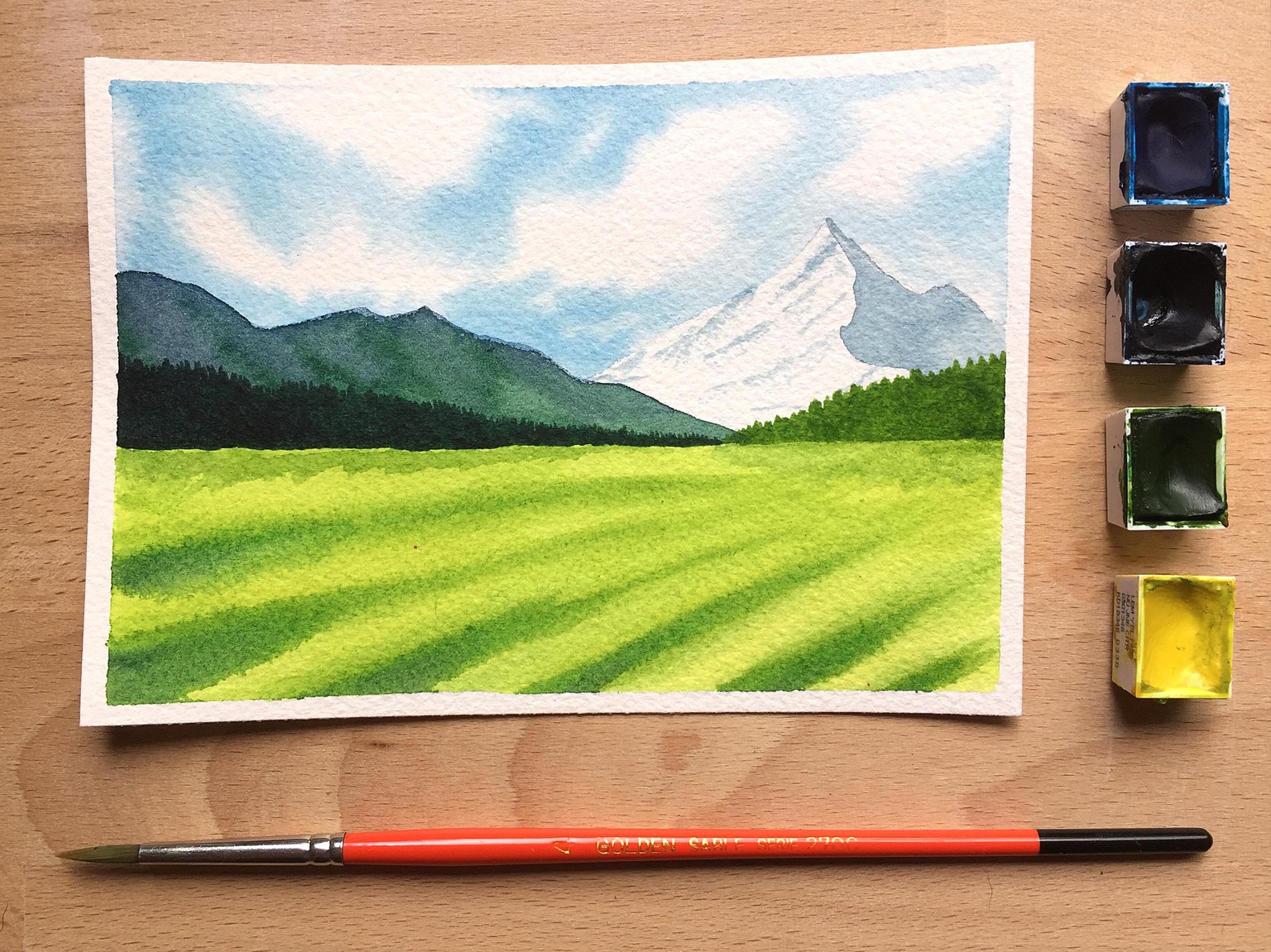 Watercolor Landscapes - image 1 - student project